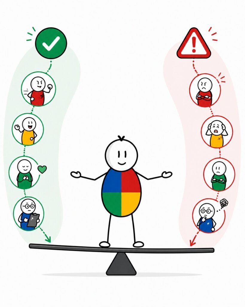Risco das cores em excesso